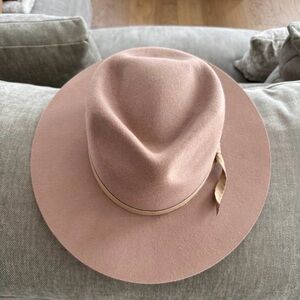 Lack Of Color Blush Wide Brim Felt Fedora